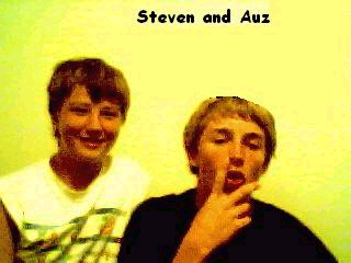 Austin and Steven. Austin looks kinda funny huh?